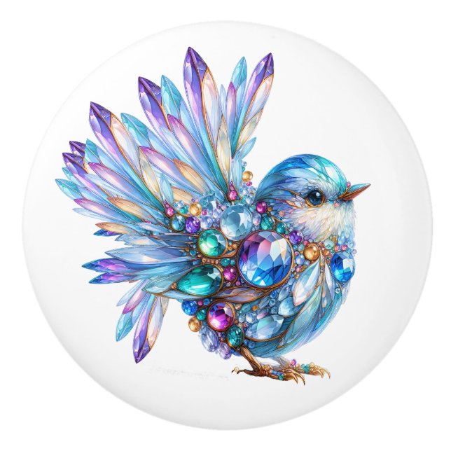 Bling Birds Theme Keramikknauf (Vorderseite)
