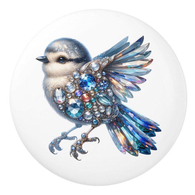 Bling Birds Theme Keramikknauf (Vorderseite)