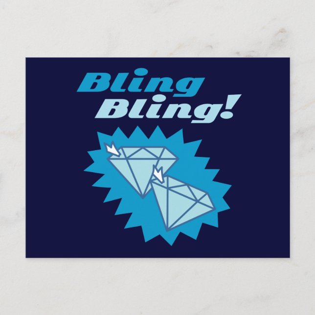 Bling Bling Postkarte (Vorderseite)