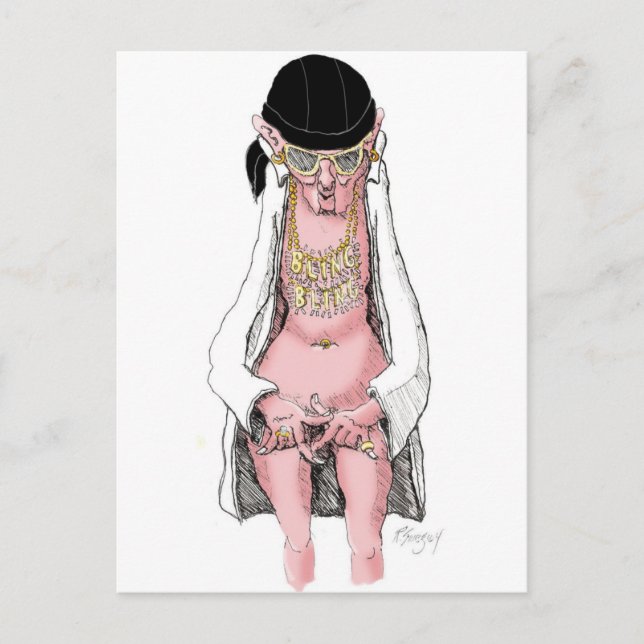 BLING BLING POSTKARTE (Vorderseite)