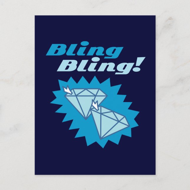 Bling Bling Postkarte (Vorderseite)