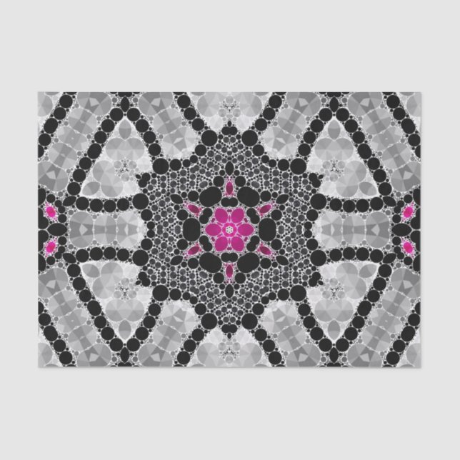 Bling Blume abstrakt Seidenpapier (Vorderseite)