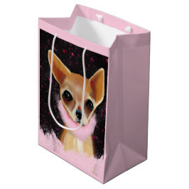 Bling Chihuahua Mittlere Geschenktüte