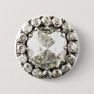 Bling-Diamant-Strass-Vintage-Kostüm-Schmuck Button