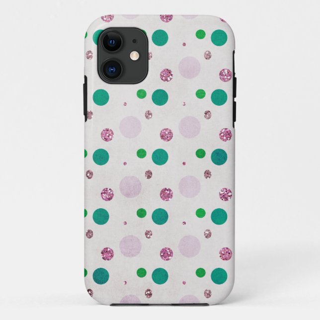 Bling Dots Case-Mate iPhone Hülle (Rückseite)