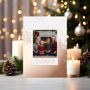 Bling Foil Weihnachtskarte Template Custom Holiday Folien Feiertagskarte
