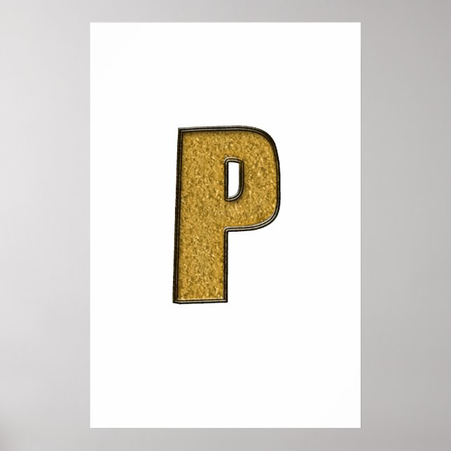 Bling Gold P Poster (Vorne)