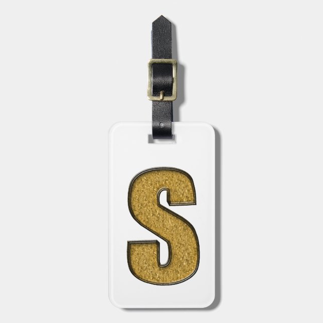 Bling Gold S Gepäckanhänger (Vorderseite vertikal)