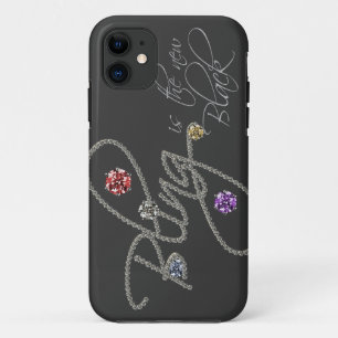 Bling ist die neuen schwarzen Imitat-diamante de Case-Mate iPhone Hülle