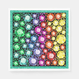 Bling Jewels Image Napkins Serviette