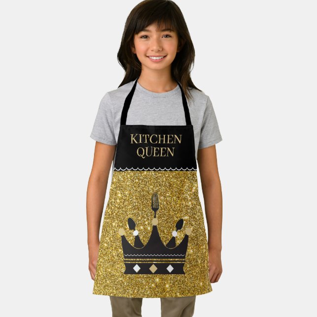 Bling! Queen of Kitchen All-Over Print Apron Schürze (Insitu)