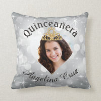 Bling Quinceanera Foto-Herz-Ausschnitt-Andenken