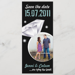 Bling Ring Ihr Foto Hochzeit Speichern Sie das Dat Save The Date