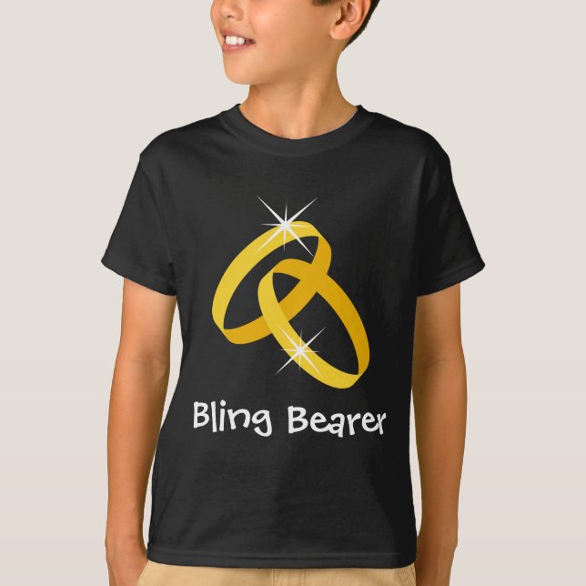 Bling-Ringträger-Shirt für Kinder T-Shirt (Vorderseite)