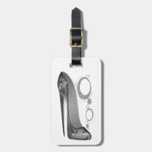 Bling und starke Stilett-Schuh-Kunst Gepäckanhänger