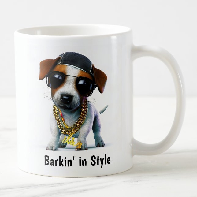 Blinged-Out Jack Russell Terrier Kaffeetasse (Von Creator hochgeladen)