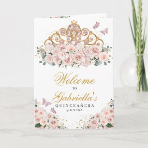 Blink Pink Butterfly Tiara Quinceanera Programm