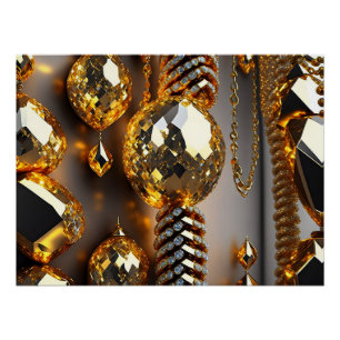 Blink! Wunderschöner Chaos-Schmuck in Gold  Poster