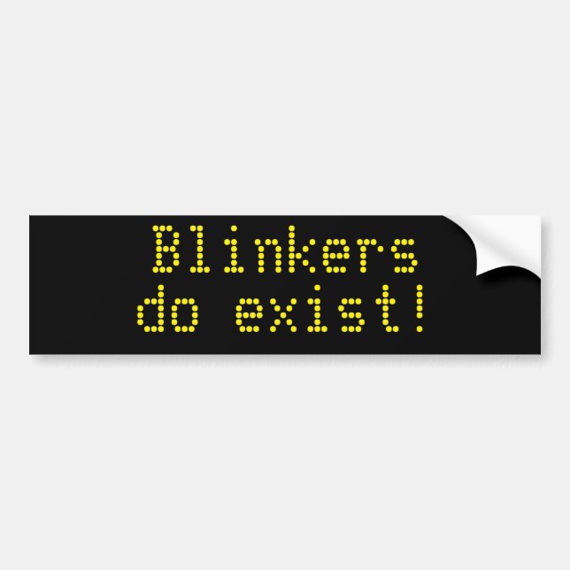 Blinker existieren! autoaufkleber (Vorne)