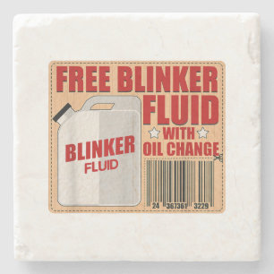 Blinker Fluid Idiot Gag Geschenk Shirt für Mechani Steinuntersetzer