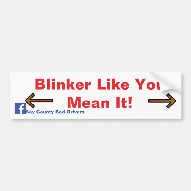 Blinker wie es gemeint ist! autoaufkleber (Vorne)