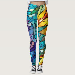 Blinkes festes Glas, lebhafte Farben, farbenfroh Leggings