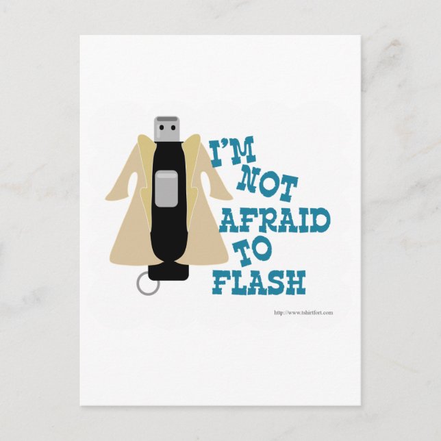 Blinkes Laufwerk Postkarte (Vorderseite)