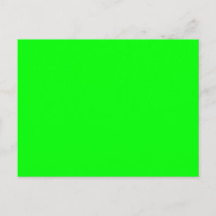 Blinkes Neon Green Accent Color Postkarte