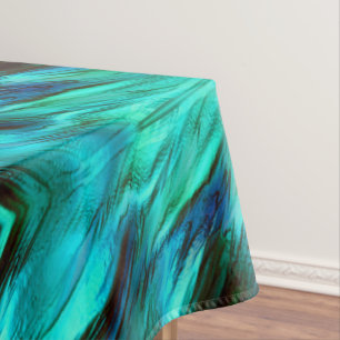 Blinkisch von blau bis cyan, und rote Flecken Tischdecke