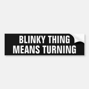 Blinky Sache-Durchschnitt-Drehen Autoaufkleber