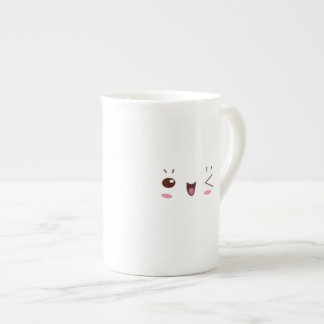 Blinzeln der Kawaii Porzellan-Tasse Prozellantasse