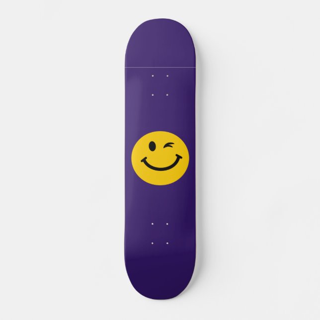 Blinzeln des Gesichtes Skateboard (Vorderseite)