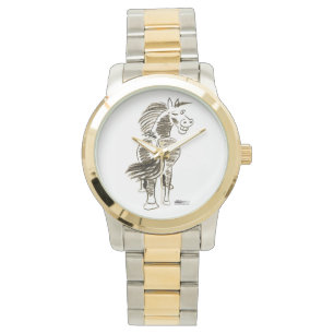 Blinzeln des Pferdeviel Glück! Armbanduhr