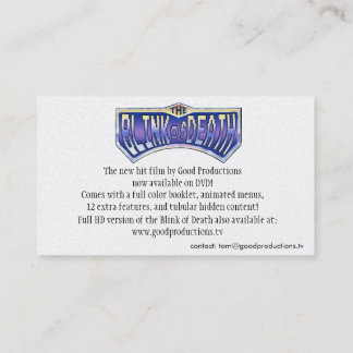 Blinzeln Karte der TodDVD