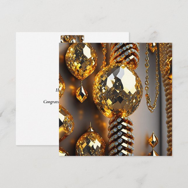 Blinzeln! Schöner Chaoschmuck in Gold (Vorne/Hinten)