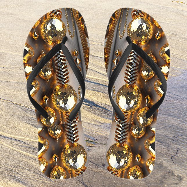 Blinzeln! Schöner Chaoschmuck in Gold Flip Flops (Von Creator hochgeladen)