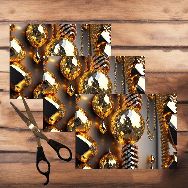 Blinzeln! Schöner Chaoschmuck in Gold Seidenpapier (Von Creator hochgeladen)