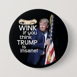 Blinzeln Sie, wenn Sie denken, dass Trumpf Button