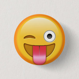 Blinzeln von emoji Abzeichen Button
