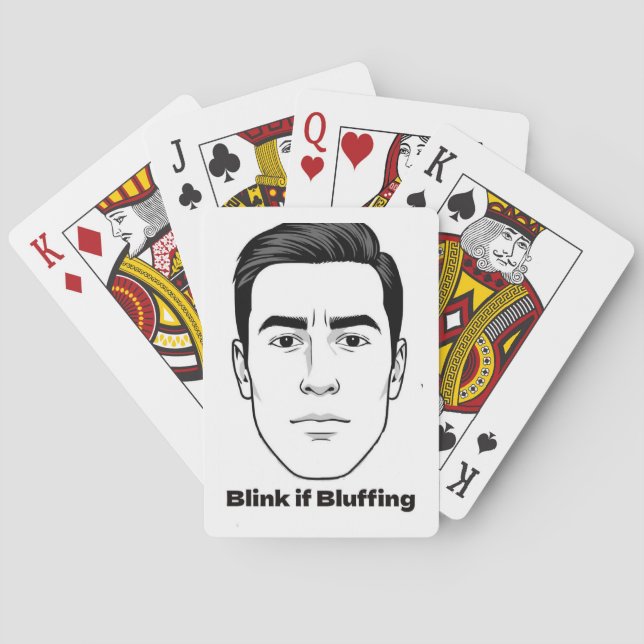 Blinzeln, wenn Bluffting Playing Cards Spielkarten (Rückseite)