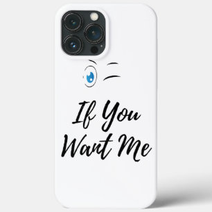 Blinzle, wenn du mich lustiger Männer  Case-Mate iPhone Hülle
