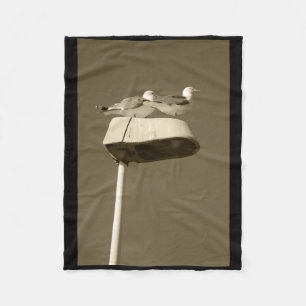 Bliokout Post Lanzarote Farbsticker Fleecedecke