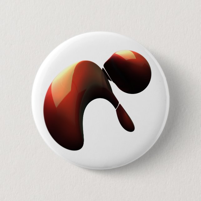 Blipbop im Weiß Button (Vorderseite)
