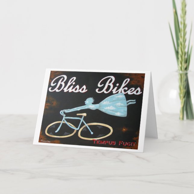 Bliss Bikes Notecard Karte (Vorderseite)