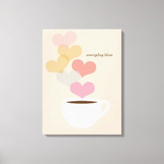 Bliss Café Liebe Kunst Leinwand