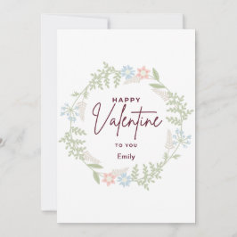 Bliss elegante Flora Valentine's Day Card Feiertagskarte