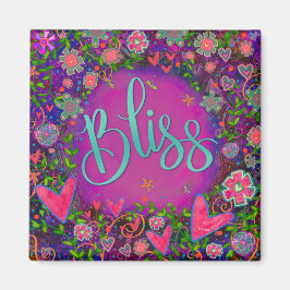 Bliss Hübsch Fun Floral Moderne Inspirivity Magnet