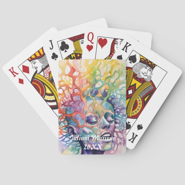 Bliss Individuelle Name Spielkarten (Rückseite)