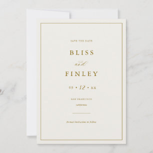 BLISS Minimaler Save-The-Date-Kalender Minimale Ho Save The Date