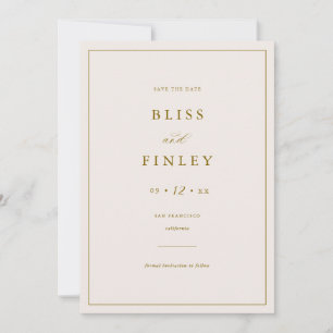 BLISS Minimaler Save-The-Date-Kalender Minimale Ho Save The Date